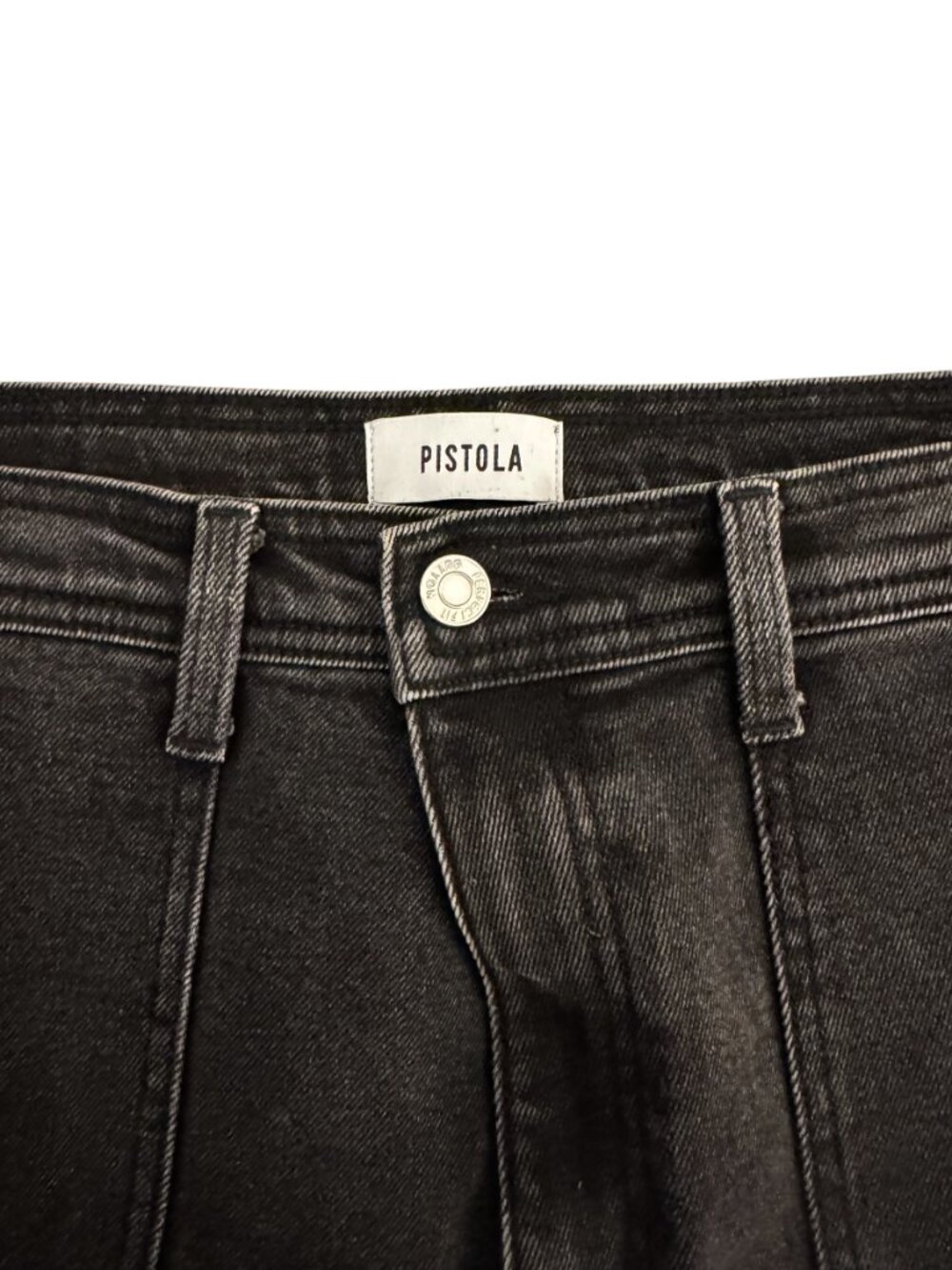 Pistola Black Palazzo Wide Leg Jeans High Rise Size 31 - Picture 6 of 12